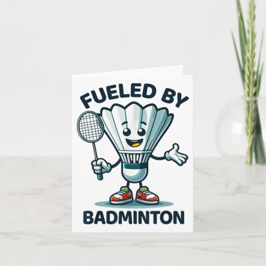 Carte Badminton Forever Cartoon Shuttle Et Racket Graphe (Devant)