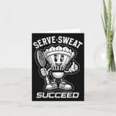 Carte Badminton Forever Cartoon Shuttle Et Racket Graphe (Devant)