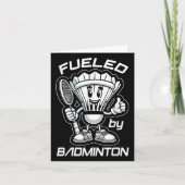 Carte Badminton Forever Cartoon Shuttle Et Racket Graphe (Devant)