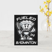 Carte Badminton Forever Cartoon Shuttle Et Racket Graphe (Fleur jaune)