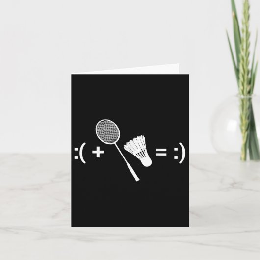 Carte Badminton Game Shuttle Sport Badminton (Devant)