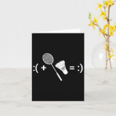 Carte Badminton Game Shuttle Sport Badminton (Fleur jaune)