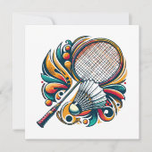 Carte Badminton Graphic (Devant)