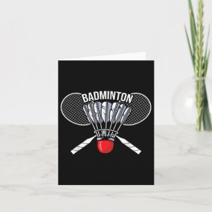Carte Badminton Graphic Badminton Player Navette Sports