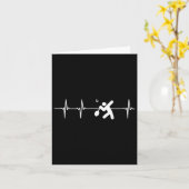 Carte Badminton Heartbeat (Fleur jaune)