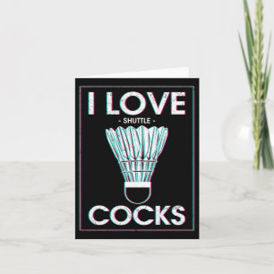 Carte Badminton I Love S Badminton Joueur Badminton