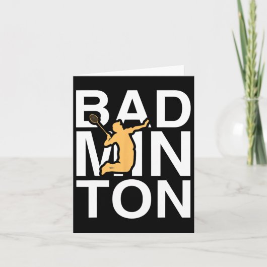 Carte Badminton Joueur de Badminton (Devant)