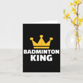 Carte Badminton King (Fleur jaune)