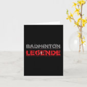 Carte Badminton Legend Funny Badminton Gift Shuttle (Fleur jaune)