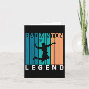 Carte Badminton Legend Joueur Badminton Navette Sports S
