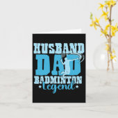 Carte Badminton Legends Retro Shuttle Hommes's Badminto (Fleur jaune)