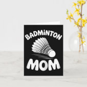 Carte Badminton Maman Shuttle Funny Badminton (Fleur jaune)