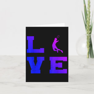 Carte Badminton Mens Femmes Joueuse Badminton Navette