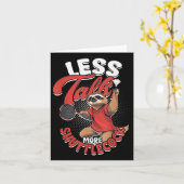 Carte Badminton Moins De Paroles Plus De Volant  (Fleur jaune)