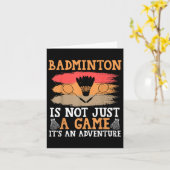 Carte Badminton navette (Fleur jaune)