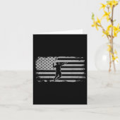 Carte Badminton navette drapeau américain  (Fleur jaune)