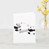 Carte Badminton Panda Volley (Fleur jaune)