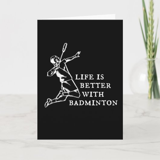 Carte Badminton Player Gifts (Devant)