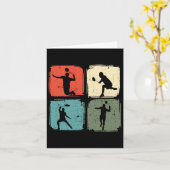 Carte Badminton Player Outfit Badminton Player Shuttle (Fleur jaune)