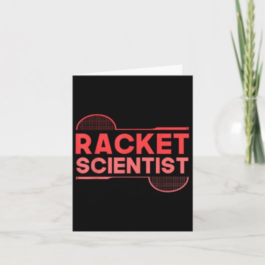 Carte Badminton Player Shutter Racket Scientist Badminto (Devant)