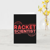 Carte Badminton Player Shutter Racket Scientist Badminto (Fleur jaune)