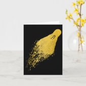 Carte Badminton Player Vintage Badminton (Fleur jaune)