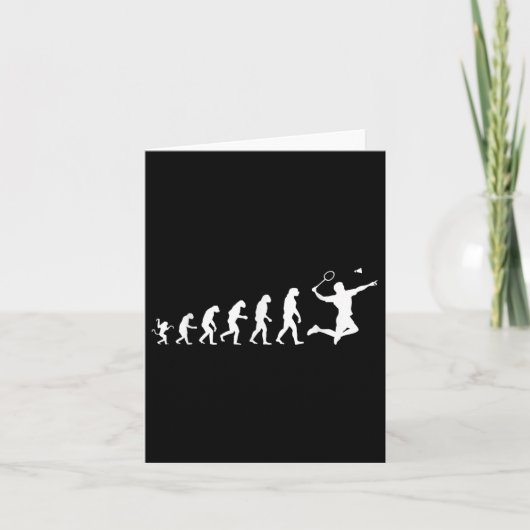 Carte Badminton pour l'évolution humaine (Devant)