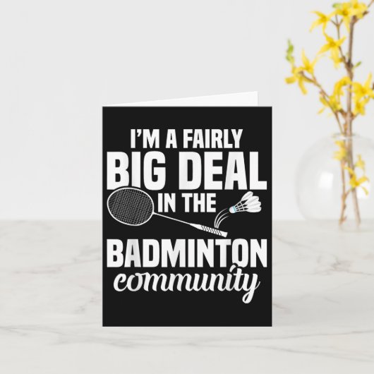 Carte Badminton Racket Shuttle A Assez Grand Badminton P (Fleur jaune)