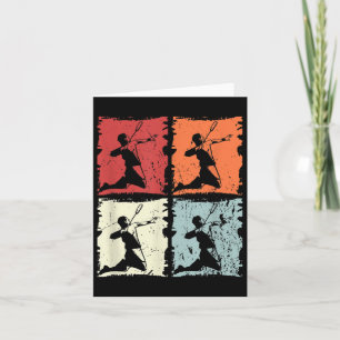 Carte Badminton Retro Badminton Player, Navette