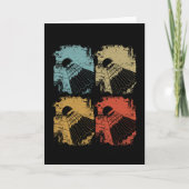 Carte Badminton Retro Vintage (Devant)