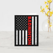 Carte Badminton Usa Drapeau Graphique Badminton Player S (Fleur jaune)