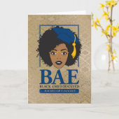Carte BAE Black et baccalauréat instruit (Fleur jaune)