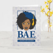 Carte BAE Black et baccalauréat instruit (Fleur jaune)