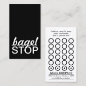 carte bagel stop punch (Devant / Derrière)