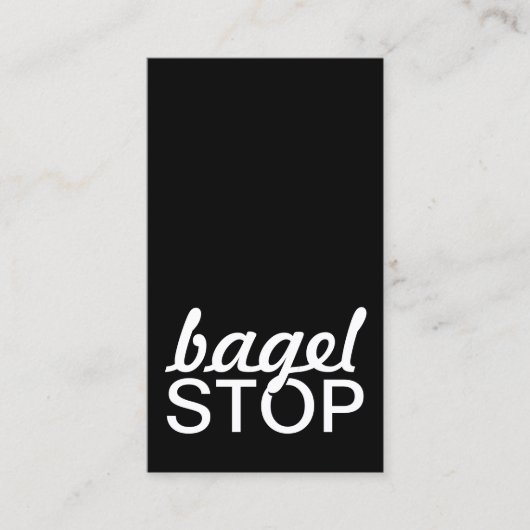 carte bagel stop punch (Devant)
