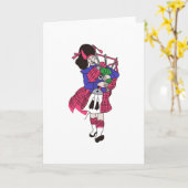 Carte Bagpiper (Fleur jaune)