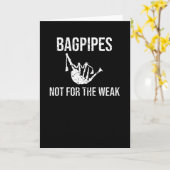 Carte Bagpiper Cadeaux Bagpipe Ecosse Bagpipe Louveur (Fleur jaune)