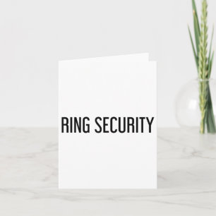 Carte Bague de sécurité Funny Mariage marié Groom Party 