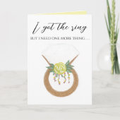 Carte Bague mariage (Devant)