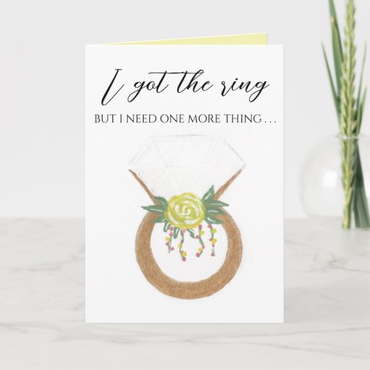 Carte Bague mariage (Devant)