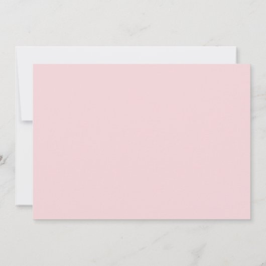 Carte Bague mariage rustique joli rose girly moderne (Dos)