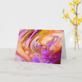 Carte Bague rose orange pour plastique plastique (Fleur jaune)