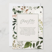 Carte Bague rustique de ferme et eucalyptus élégant chic (Dos)