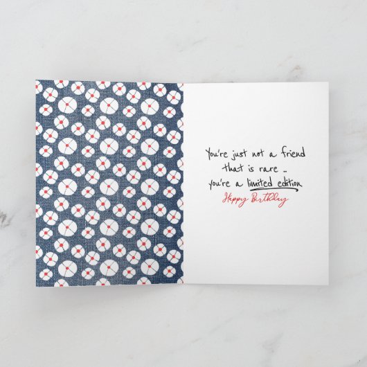 Carte Baguette d'anniversaire de l'ami Figure Girl (Intérieur)