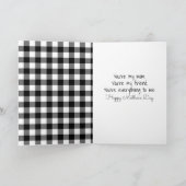 Carte Baguette de la Fête des Mères avec Bouquet ami de (Intérieur)