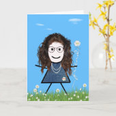 Carte Baguette de la Fête des Mères avec Bouquet ami de  (Fleur jaune)