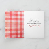 Carte Baguette de la Fête des Mères avec Bouquet ami de  (Intérieur)