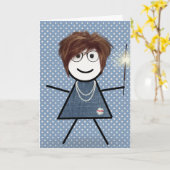 Carte Baguette de la Fête des Mères avec Sparkler (Fleur jaune)