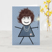 Carte Baguette de la Fête des Mères avec Sparkler (Fleur jaune)