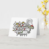 Carte Bah Humbug (Fleur jaune)